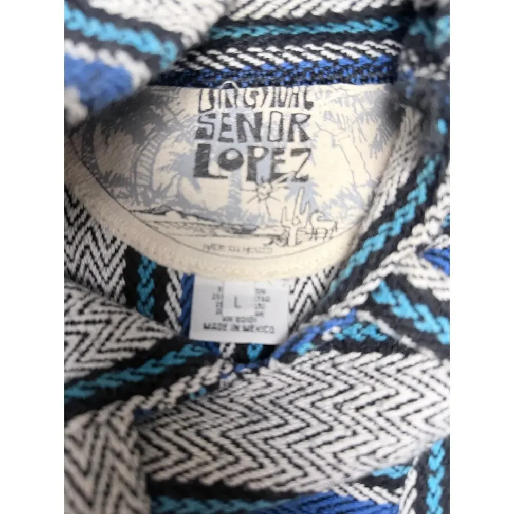 Original Señor Lopez Blue Baja Hoodie Men’s Large